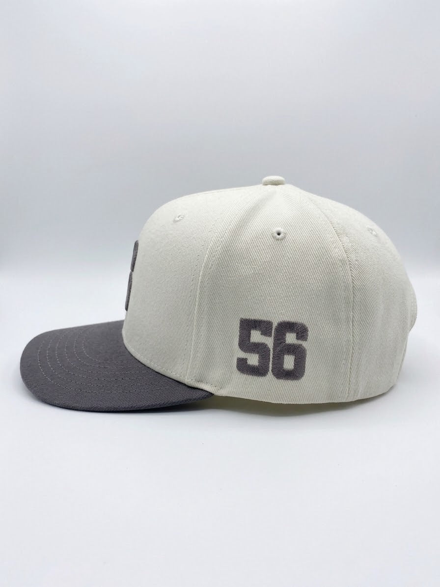 Boston B56 Rise A-Frame Adjustable Hat – White/Grey