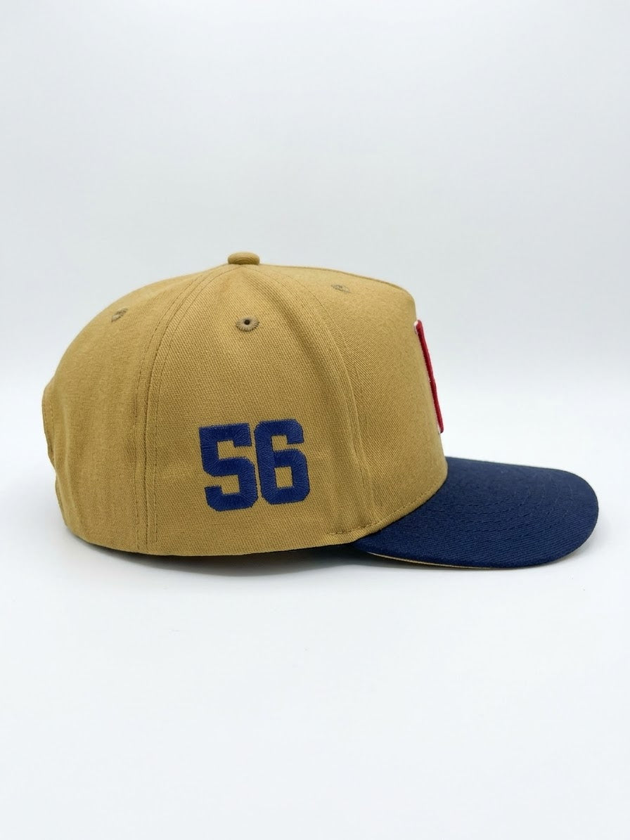 Boston B56 Rise A-Frame Adjustable Hat – Khaki / Black