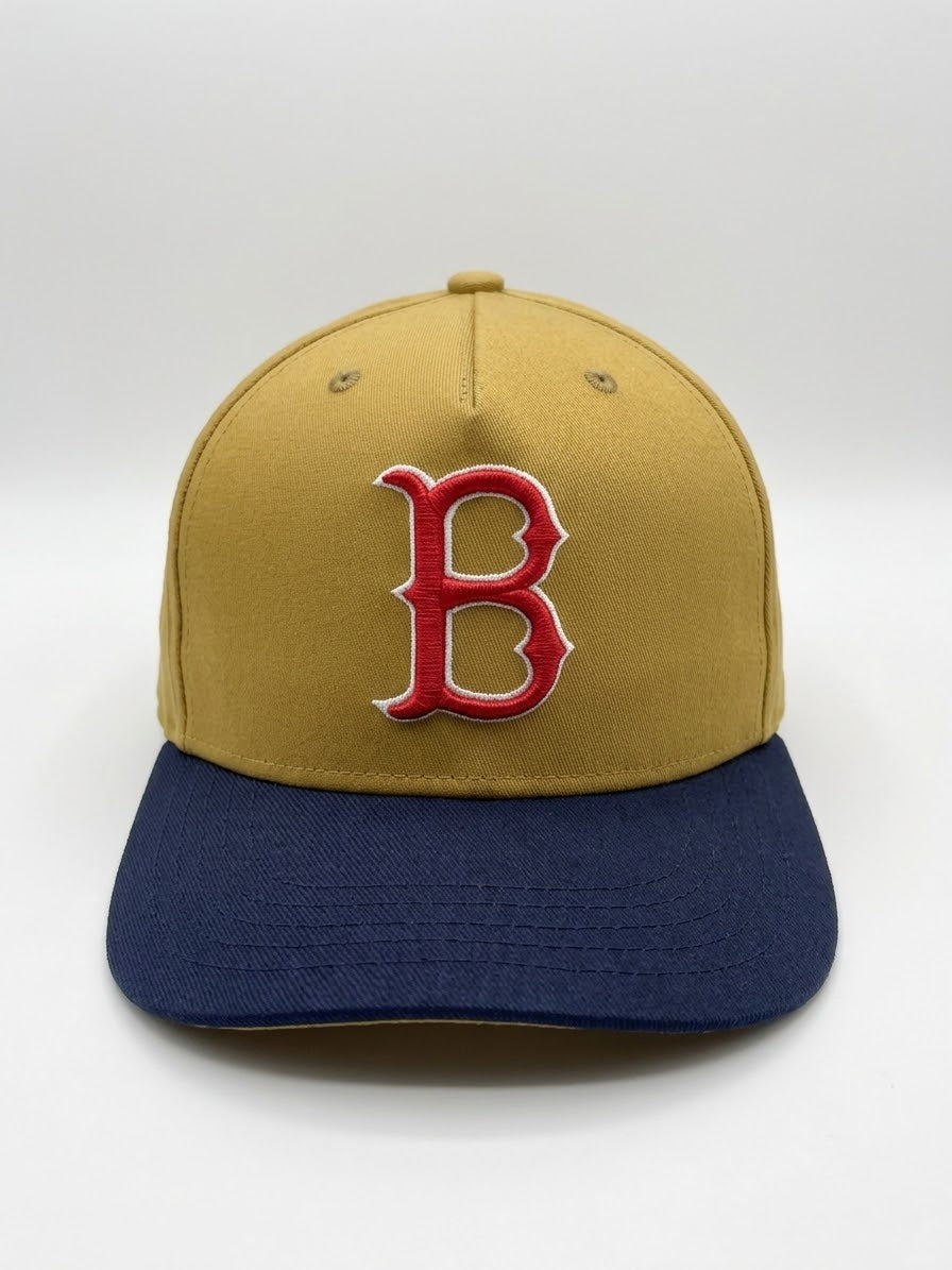 Boston B56 Rise A-Frame Adjustable Hat – Khaki / Black